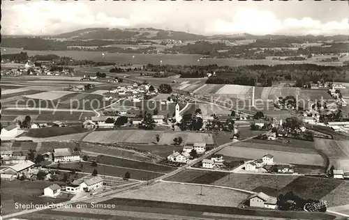 Stephanskirchen Simssee Fliegeraufnahme / Stephanskirchen /Rosenheim LKR