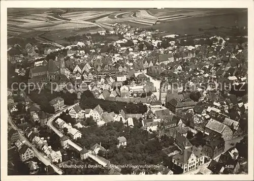 Weissenburg Bayern Fliegeraufnahme / Weissenburg i.Bay. /Weissenburg-Gunzenhausen LKR