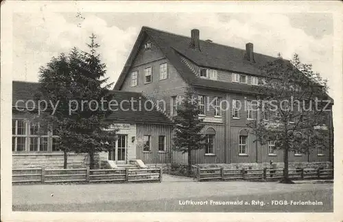 Frauenwald Thueringen FDGB Ferienheim / Frauenwald /Ilm-Kreis LKR