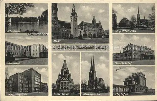 Chemnitz Flughafen Marktplatz Schlossteich / Chemnitz /Chemnitz Stadtkreis