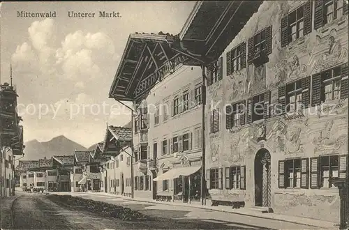 Mittenwald Bayern Unterer Markt / Mittenwald /Garmisch-Partenkirchen LKR