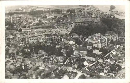 Speyer Rhein Stadtmitte mit Dom Fliegeraufnahme / Speyer /Speyer Stadtkreis