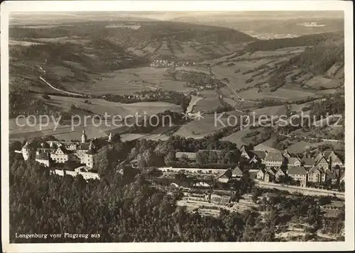 Langenburg Wuerttemberg Schloss Fliegeraufnahme / Langenburg /Schwaebisch Hall LKR