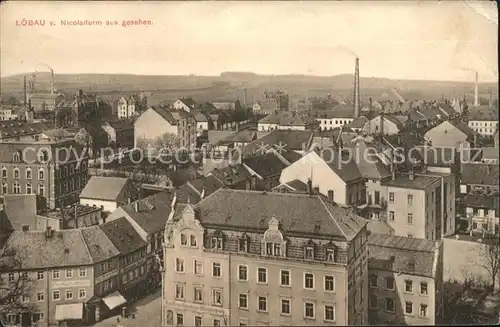 Loebau Sachsen Blick vom Nicolaiturm  / Loebau /