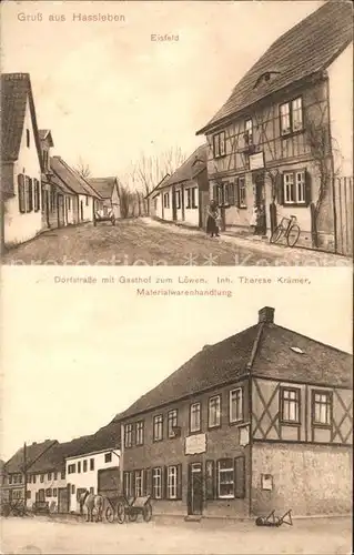 Hassleben Thueringen Eisfeld Gasthaus zum Loewen Therese Kraemer / Hassleben Thueringen /Soemmerda LKR