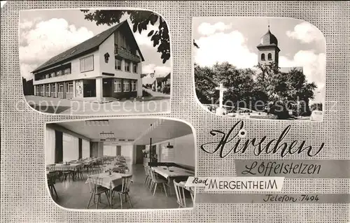 Bad Mergentheim Hirschen Loeffelstelzen / Bad Mergentheim /Main-Tauber-Kreis LKR