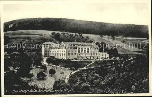 Bad Mergentheim Sanatorium Tauberhal / Bad Mergentheim /Main-Tauber-Kreis LKR