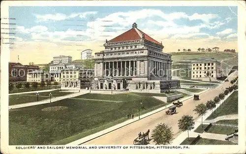 Pittsburgh Soldiers and Sailors Memorial and University Kat. Pittsburgh