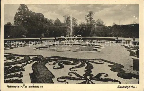 Herrenhausen Hannover Barockgarten Fontaene Kat. Hannover