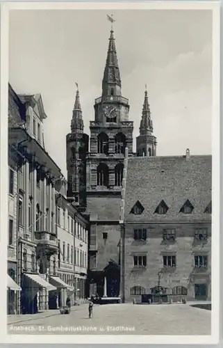 Ansbach Mittelfranken Ansbach St. Gumbertus Kirche  * 1955 / Ansbach /Ansbach LKR