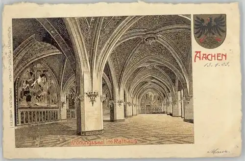 Aachen Aachen Rathaus x 1903 / Aachen /Aachen LKR