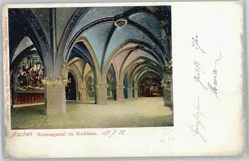 Aachen Aachen Rathaus x 1902 / Aachen /Aachen LKR