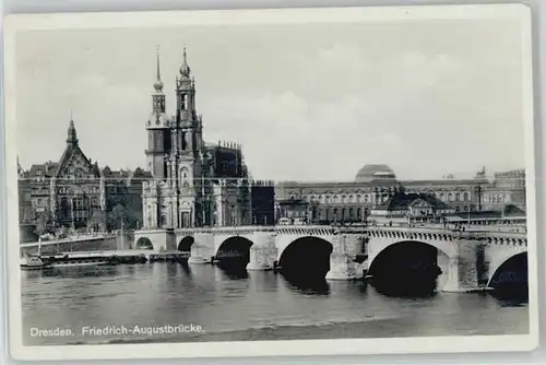 Dresden Dresden Friedrich-Augustbruecke x / Dresden Elbe /Dresden Stadtkreis