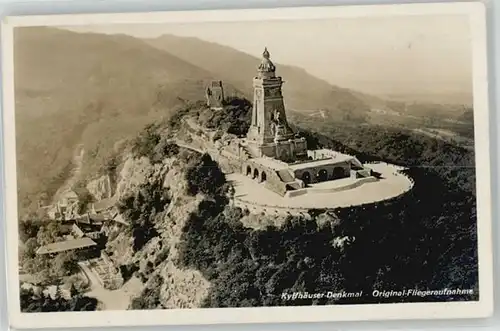 Rossla Kyffhaeuser Denkmal Fliegeraufnahme / Rossla /Mansfeld-Suedharz LKR