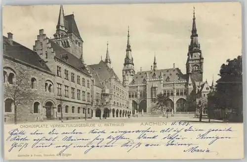 Aachen Aachen Chorusplatz Rathaus  x / Aachen /Aachen LKR