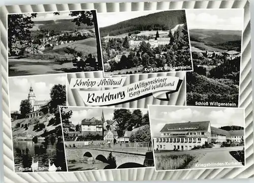 Bad Berleburg Bad Berleburg Kurklinik Wittgenstein Schloss Kriegsblinden Kurheim x / Bad Berleburg /Siegen-Wittgenstein LKR