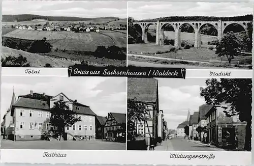 Sachsenhausen Waldeck Sachsenhausen Waldeck Viadukt Rathaus Wildungerstrasse * / Waldeck /Waldeck-Frankenberg LKR