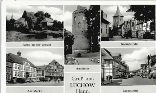 Luechow Wendeland Luechow Amtsturm Markt Langestrasse x / Luechow (Wendland) /Luechow-Dannenberg LKR