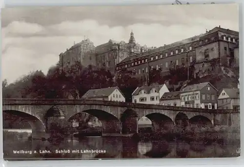 Weilburg Weilburg Schloss Lahnbruecke * / Weilburg Lahn /Limburg-Weilburg LKR