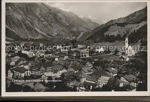 Landeck Tirol Gesamtansicht Kat. Landeck