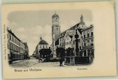 Weilheim in Oberbayern  x 1900