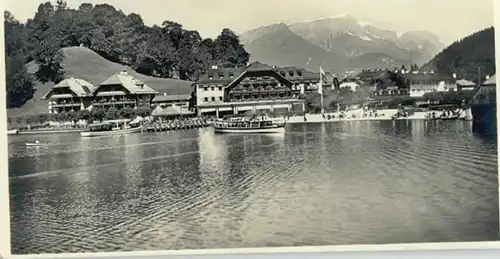 Koenigssee Koenigssee Berchtesgaden Hotel Schiffmeister x 1927 / Schoenau a.Koenigssee /Berchtesgadener Land LKR