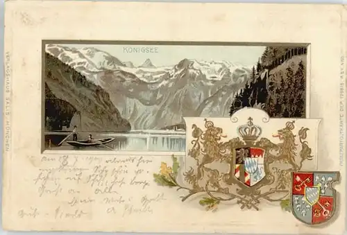 Koenigssee Koenigssee Berchtesgaden Praegedruck x 1900 / Schoenau a.Koenigssee /Berchtesgadener Land LKR