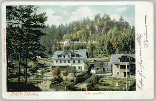 Pottenstein Oberfranken Schuettersmuehle x 1900