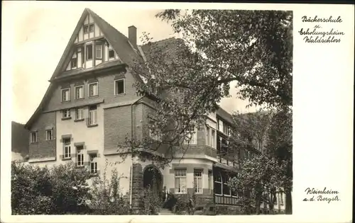 Weinheim Bergstrasse Weinheim Baecker Schule Erholungsheim Waldschloss x / Weinheim /Heidelberg Stadtkreis