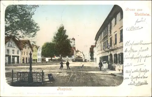 Weilheim Oberbayern Weilheim Oberbayern Postplatz x / Weilheim i.OB /Weilheim-Schongau LKR