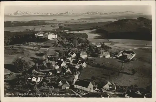 Kronburg Kronburg Fliegeraufnahme Schloss * / Kronburg /Unterallgaeu LKR