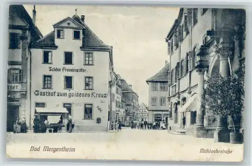 Bad Mergentheim Bad Mergentheim Gasthof zum goldenen Kreuz x / Bad Mergentheim /Main-Tauber-Kreis LKR