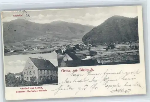 Bleibach Bleibach Gasthof Sonne Kapelle x / Gutach im Breisgau /Emmendingen LKR