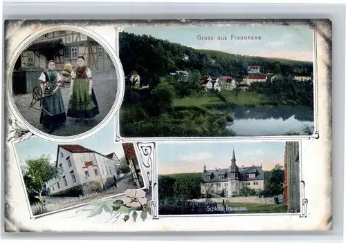 Frauensee Frauensee Tracht Pension Gasthaus Buchonia Schloss  x / Frauensee /Wartburgkreis LKR