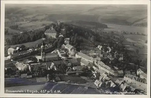 Frauenstein Sachsen Fliegeraufnahme *