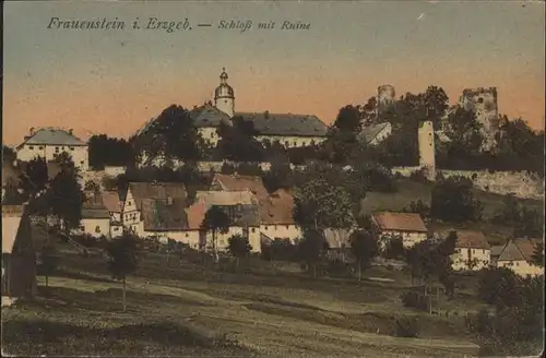 Frauenstein Sachsen Schloss Ruine x