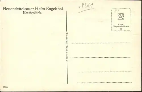 Neuendettelsau Heim Engelthal Hauptgebaeude