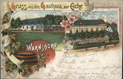 Warnsdorf Varnsdorf Boehmen Gasthaus Eiche Weinfass / Varnsdorf /Decin