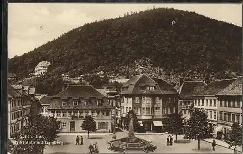 Suhl Th?ringer Wald Marktplatz mit Domberg