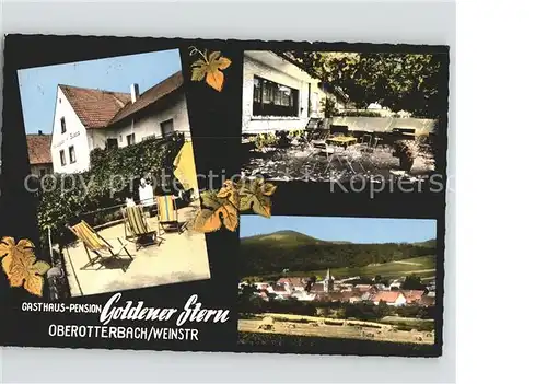 Oberotterbach Pfalz Gasthaus Metzgerei Goldener Stern Kat. Oberotterbach