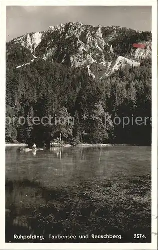 Ruhpolding Taubensee und Rauschberg Chiemgauer Alpen Kat. Ruhpolding