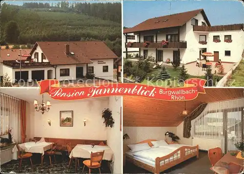 Burgwallbach Gaestehaus Pension Tannenblick Kat. Schoenau a.d.Brend