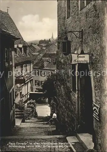 Miltenberg Main Haus Conrady im alten historischen Marstall der Mildenburg Kat. Miltenberg