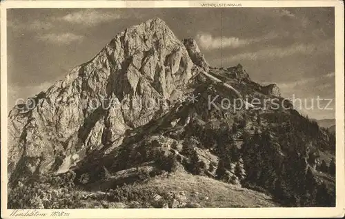 Wendelstein Berg Gebirgspanorama Mangfallgebirge Kat. Bayrischzell