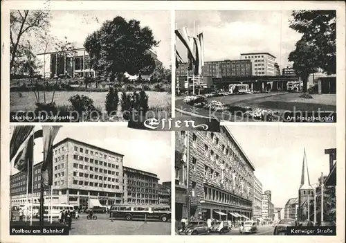 Essen Ruhr Saalbau Stadtgarten Hauptbahnhof Postbau Kettwiger Str Kat. Essen