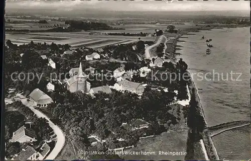 Goetterswickerhamm Niederrhein Fliegeraufnahme Kat. Voerde (Niederrhein)