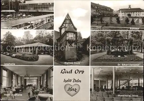 Bad Orb Kleines Haus Dr. Scherf Denkmal Musikhalle Lesehalle Kat. Bad Orb