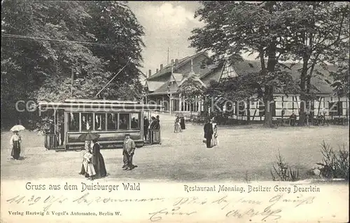 Duisburg Ruhr Restaurant Monning Strassenbahn / Duisburg /Duisburg Stadtkreis