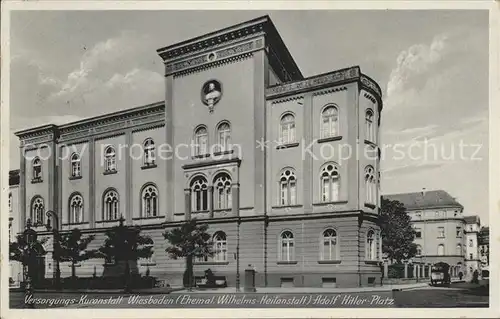 Wiesbaden Versorgungs Kuranstalt Wilhelms Heilanstalt A. H. Platz Kat. Wiesbaden