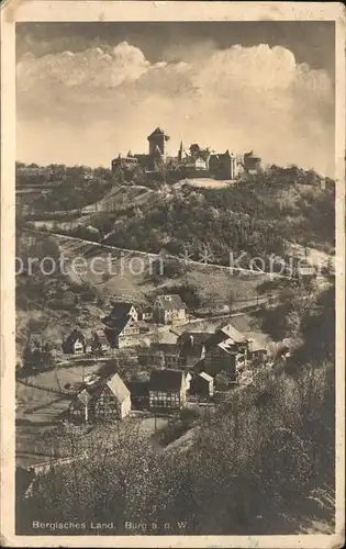 Burg Wupper Bergisches Land  / Solingen /Solingen Stadtkreis